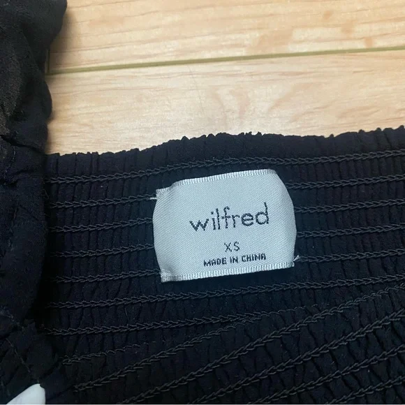 Aritzia Wilfred Tempest Black Long Sleeve Mini Dress - Picture 4 of 11